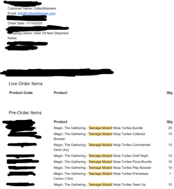 PRESALE Magic: The Gathering TMNT-Collector Booster Box Deadline 01/03/2026 - Image 2
