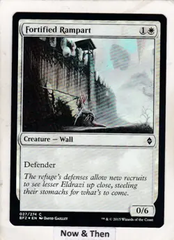 MTG: Battle for Zendikar: Foil: Fortified Rampart - Image 1