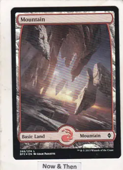 MTG: Battle for Zendikar: Foil: Mountain #268 - Image 1