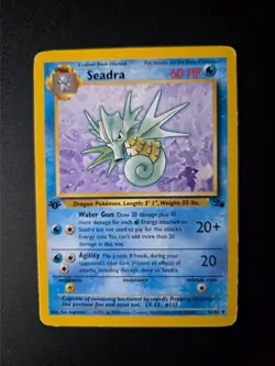 Seadra [1st Edition] #42 Pokemon Fossil HP - Image 3