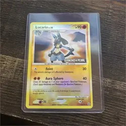 Pokemon Lucario Burger King 006/130 Promo Reverse Holo English 2007 Stage 1 90HP - Image 1