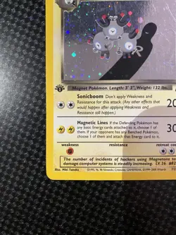 Pokemon TCG Dark Magneton 11/82 Team Rocket Holo Rare 1st Edition MP Condition - Image 4