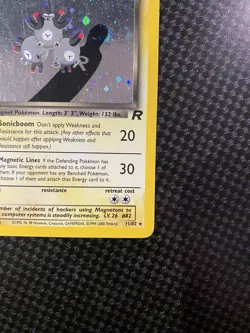 Pokemon TCG Dark Magneton 11/82 Team Rocket Holo Rare 1st Edition MP Condition - Image 5