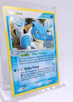 Pokemon Blastoise 14/100 EX Crystal Guardians Reverse Holo Stamped - Image 2
