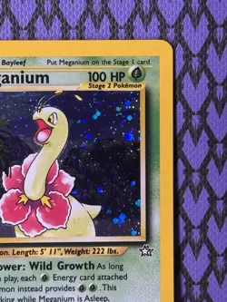 Pokemon TCG Meganium 11/111 Neo Genesis Holo Rare 2000 - Image 4