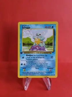 Pokemon Karten Sammlung - Starter Schiggy 63/102 1. Edition Base - Exc-Near Mint - Image 1