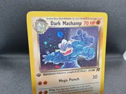 Pokemon TCG 1st Edition Team Rocket Holo Dark Machamp 10/82 LP/NM original owner - Image 3