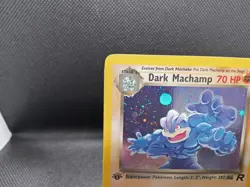 Pokemon TCG 1st Edition Team Rocket Holo Dark Machamp 10/82 LP/NM original owner - Image 4
