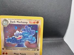 Pokemon TCG 1st Edition Team Rocket Holo Dark Machamp 10/82 LP/NM original owner - Image 5