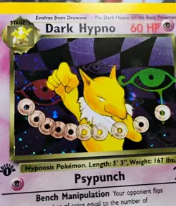 Dark Hypno 9/82 Team Rocket 1st Edition Holo Rare Near-Mint Pokemon - Image 4