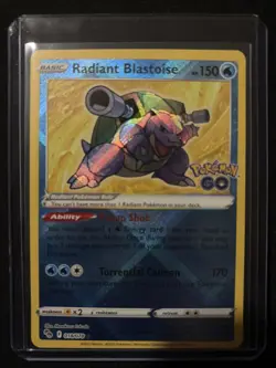Radiant Blastoise 018/078 Pokemon Go Holo - Image 1