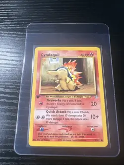 Cyndaquil 57/111 1st Edition Neo Genesis WOTC Vintage Pokemon - Image 1