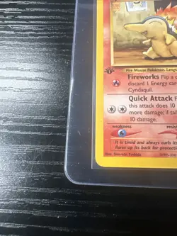 Cyndaquil 57/111 1st Edition Neo Genesis WOTC Vintage Pokemon - Image 2