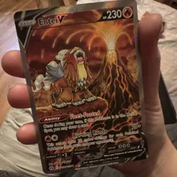 Pokemon Entei V Ultra Rare Full Art Holo Crown Zenith Galarian Gallery GG36/GG70 - Image 3