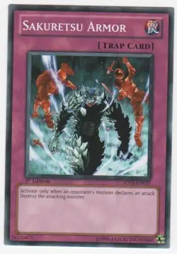 Yugioh! MP Sakuretsu Armor - 5DS3-EN035 - Common - 1st Edition Moderately Played - Image 1