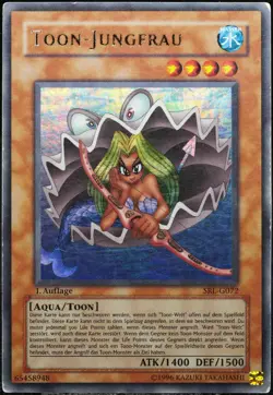 Yu-Gi-Oh! Toon-Jungfrau SRL-G072 1.Auflage (1st Edition) Ultra Rare [P]| DE 2002 - Image 1
