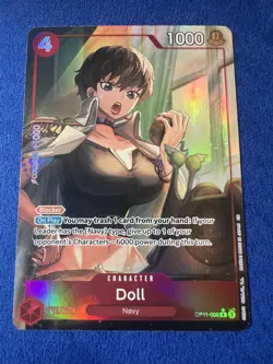 Doll (Alternate Art) OP11-008 A Fist of Divine Speed Foil 1000 Power One Piece … - Image 1