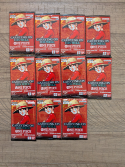 11x One Piece TCG OP13 Carrying On His Will Sealed Booster Packs - Likely Dead - Image 1