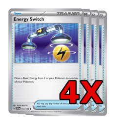 Energy Switch - X4 Playset - Pokemon TCG Trainer Card - Scarlet & Violet #173 - Image 1