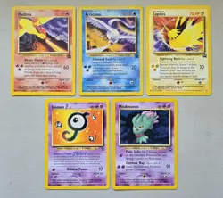 Pokemon TCG WOTC Black Star Promo Lot 5 Cards Vintage - Image 1