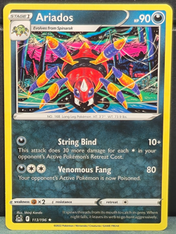 Ariados 113/196 Rare Lost Origin Pokemon Near Mint Card Game NM TCG Darkness - Image 1