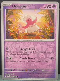 Oricorio 089/191 REVERSE HOLO Pokemon Surging Sparks Near Mint Card Game TCG - Image 1