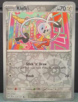 Klefki 128/191 REVERSE HOLO Pokemon Surging Sparks Near Mint Card Game TCG - Image 1