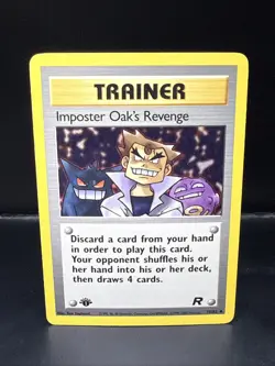 Pokemon Card - Imposter Oak's Revenge Team Rocket 76/82 Uncommon 1st Edition C - Image 2