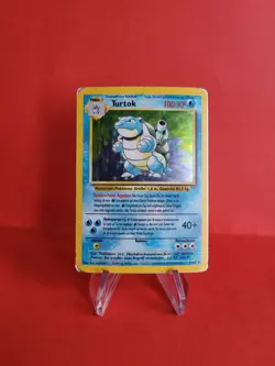 Pokemon Karte/card - Turtok (Blastoise) 2/102 Holo Base - Played - Image 1