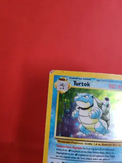 Pokemon Karte/card - Turtok (Blastoise) 2/102 Holo Base - Played - Image 2