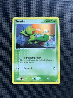 Pokemon Card EX Crystal Guardians Reverse Holo Treecko 67/100 Stamped - Image 1