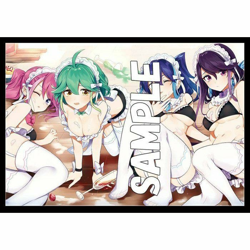 Yu-Gi-Oh Maid Yuzu Serena Rin Ruri doujin Card Sleeve Protector - Image 1