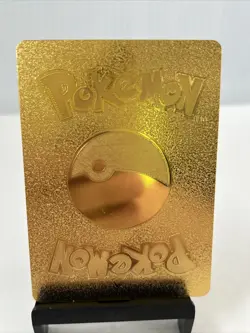 Pikachu V Metal Gold Foil Pokemon Card Fan Art Display Card HP190 - Image 2