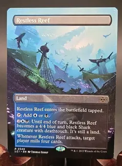 Restless Reef (Borderless) The Lost Caverns of Ixalan MTG Regular Lightly Played - Image 1