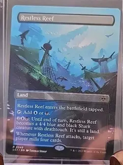 Restless Reef (Borderless) The Lost Caverns of Ixalan MTG Regular Lightly Played - Image 3