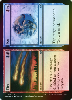 MTG Fire // Ice Foil ** Dominaria Remastered ** English (NM) - Image 1