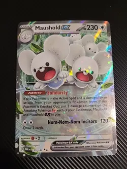 Maushold ex - 155/182 - Pokemon Paradox Rift Ultra Rare Card NM - Image 1