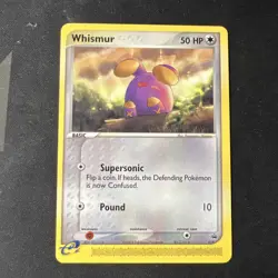 Pokemon Card Whismur 019 Nintendo Black Star Promo Non Holo Near Mint - Image 1