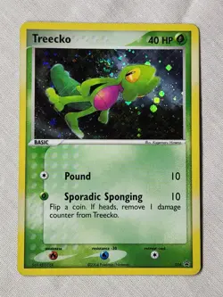 Played Treecko - Holo #016 Black Star Promo Pokemon TCG - Image 1