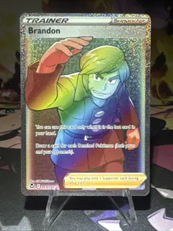Brandon (Secret) 203/195 Swsh12: Sword & Shield - Silver Tempest Holo Pokemon NM - Image 1