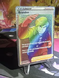 Brandon (Secret) 203/195 Swsh12: Sword & Shield - Silver Tempest Holo Pokemon NM - Image 3