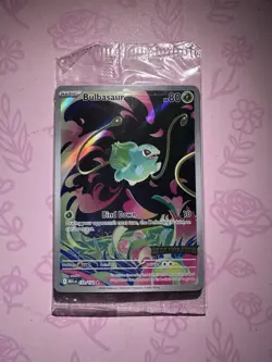 Bulbasaur 133/132 Me01: Mega Evolution Rare Full Art Holo 80HP Pokemon TCG - Image 1