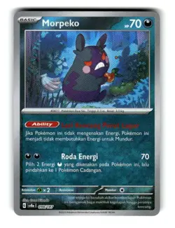 Pokemon Festival Terastal EX Prismatic Evolutions Morpeko 098/187 Mirror Foil - Image 1