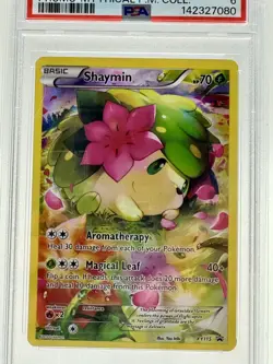 2016 POKEMON XY BLACK STAR #XY115 FULL ART SHAYMIN PSA 6 PROMO MYTHICAL - Image 1