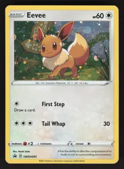 Eevee SWSH095 Pokemon TCG Sword & Shield Promo LP - Image 1