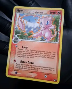 Mew δ 3/17 POP Series 5 NM Non Holo Delta Species Rare Promo 2007 Pokemon - Image 1