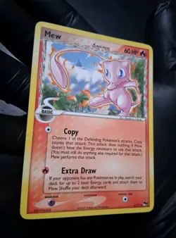Mew δ 3/17 POP Series 5 NM Non Holo Delta Species Rare Promo 2007 Pokemon - Image 2