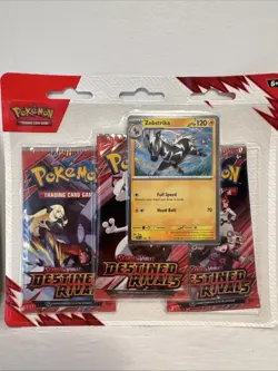 Pokemon Destined Rivals SV10 3-Pack Blister Set of 2! Brand New - Image 3