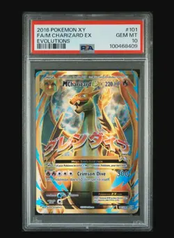 Pokemon TCG M Charizard EX #101/108 Evolutions 2016 PSA 10 - Image 2