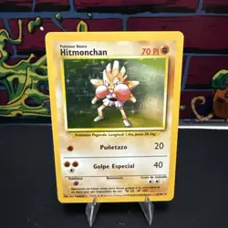 Hitmonchan Base Set 7/102 holo rare unlimited 1999 WOTC SPANISH Pokemon TCG - Image 1